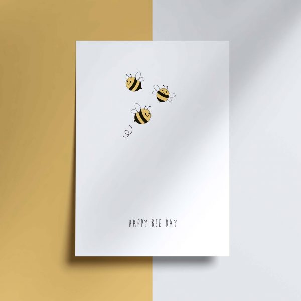wenskaart – Happy Bee day
